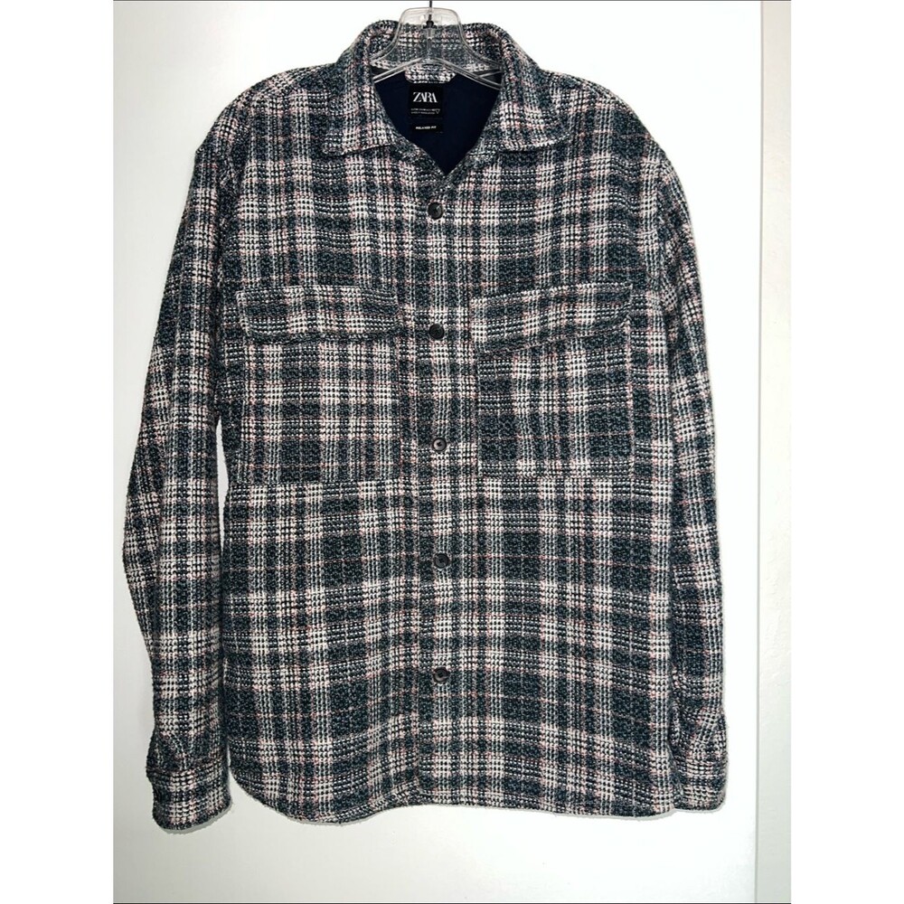 Zara Oversized Button Up Relaxed Fit Shirt Jacket. Size Medium.